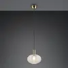 Image de Reality Leuchten Suspension Elvezia, transparente, Ø 26 cm, verre, E27