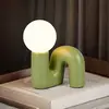 Image de Reality Leuchten Lampe à poser Quinn, verte, hauteur 22 cm, céramique/verre, G9