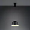 Image de Reality Leuchten Suspension Tova, noir mat, Ø 30 cm, métal, E27