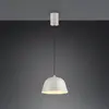 Image de Reality Leuchten Suspension Tova, gris clair, Ø 30 cm, métal, E27