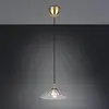 Image de Reality Leuchten Suspension Eluna, transparent/laiton vieilli Ø 30 cm Verre/métal à 1 lampe