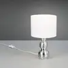 Image de Reality Leuchten Lampe à poser Lova, blanc/argent, hauteur 29 cm, verre/céramique E27