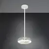 Image de Trio Lighting Suspension LED Tarsia, blanc mat, Ø 40 cm, verre
