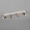 Image de Reality Leuchten Spot Taryn, marron, longueur 62 cm, à 4 lampes, GU10