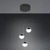 Image de Reality Leuchten Suspension LED Senta, couleur chrome, Ø 25 cm, 4 000 K, à 3 lampes.