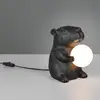 Image de Reality Leuchten Lampe à poser Capi, noir, hauteur 25 cm, résine synthétique, G9