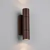 Image de Trio Lighting Applique d'extérieur Yamuna, couleur rouille, hauteur 23 cm, métal, IP65