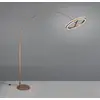 Image de Trio Lighting Lampadaire LED Amador, brun café, hauteur 205 cm Métal