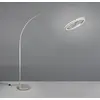 Image de Trio Lighting Lampadaire LED Amador, couleur nickel, hauteur 205 cm Métal