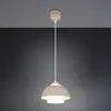 Image de Reality Leuchten Suspension Tilos, beige, Ø 30 cm, métal/verre, E27