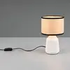 Image de Reality Leuchten Lampe de table Formentera, blanc/beige, hauteur 27 cm Céramique/papier
