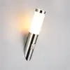 Image de Trio Lighting Applique d'extérieur Trioto, couleur nickel, 39 cm en acier inoxydable, capteur