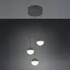 Image de Reality Leuchten Suspension LED Senta, anthracite, Ø 25 cm, 3 000 K, à 3 lampes.