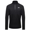 Image de Gorewear Maillot de Cyclisme Respirant pour Homme, TrailKPR Hybrid, T-Shirt Chaud de VTT, Manches Longues, 1/2 zippé