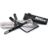 Image de UNGER ErgoTec Ninja AKN14 Kit complet de nettoyage de vitres 6 en 1 (mouilleur 35 cm, raclette pour vitres 35 cm, chiffon en microfibre, grattoir pour vitres, étui, seau sur la ceinture, nettoyage des