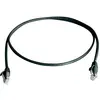 Image de Telegärtner 100008058 RJ45 Câble réseau, câble patch CAT 6 U/UTP 1.00 m noir ignifuge, sans halogène 1 pc(s)