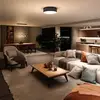 Image de Müller Licht tint Plafonnier LED Malea, RVB, CCT, taupe