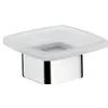 Image de Emco 053000101 Loft Porte-savon suspendu en verre satiné Chromé