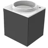 Image de EMCO ASIS HSN 958227511 Lavabo pour invités, alésage de robinet droit, poignée gauche, noir