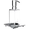 Image de Emco Liaison Distributeur de Savon Liquide pour Garde-Corps, Verre Cristal Transparent, Pompe doseuse, env. 240 ML, Chrome 182100105, métal, chromé, Taille Unique