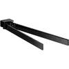 Image de EMCO Porte-Serviettes Mural pivotant à Deux Bras en Aluminium pour 2 Serviettes Noir Mat