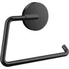 Image de emco Porte-Papier Toilette Rond sans Couvercle, élégant à Visser ou à Coller, en métal, Noir Mat