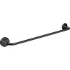 Image de Emco Porte-Serviettes Mural Rond en métal 500 mm pour Serviettes de Bain et Mains Noir Mat