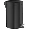 Image de Emco system2 3553 Poubelle ronde avec couvercle et pédale Noir 5 l