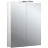 Image de Emco Flat 2 Style Armoire de Toilette Lumineuse LED avec Spots à Poser, 2 Portes, 600x711x113mm, 979706302