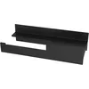 Image de emco Aura Porte-Papier Toilette avec étagère pour Montage Mural en Aluminium Noir Mat