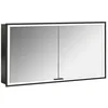 Image de Emco Prime Armoire de Toilette Lumineuse, 1300 mm, 2 Portes, modèle encastré, 949713595, Couleur: Aluminium