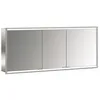 Image de Emco Prime 2 Armoire de Toilette Lumineuse, 1600 mm, 3 Portes, modèle encastré, 949706258, Couleur: Aluminium