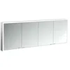 Image de Emco Prime Armoire à Glace éclairée, 1800 mm, 4 Portes, avec parois latérales réfléchissantes, modèle Apparent, 949706288, Couleur: Aluminium