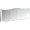 Image de Emco Prime Armoire de Toilette Lumineuse, 2000 mm, 4 Portes, modèle encastré, 949706399, Couleur: Aluminium