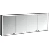 Image de Emco Prime Armoire de Toilette Lumineuse, 2000 mm, 4 Portes, modèle encastré, 949713599, Couleur: Aluminium