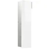 Image de emco Module WC asis pure avec façade en verre et butée de porte gauche, encastré, 1 porte, 730 mm, blanc
