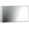 Image de Emco loft Armoire de Toilette Lumineuse, 1400mm, 3 Portes, modèle encastré, 979805125, Couleur: Aluminium