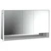 Image de Emco loft Armoire de Toilette Lumineuse avec Compartiment inférieur, 1400mm, 3 Portes, modèle à encastrer, 979805225, Couleur: Aluminium