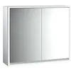 Image de Emco loft Armoire de Toilette Lumineuse, 800mm, 2 Portes, modèle Apparent, Aluminium/Blanc, 9798051, 979806106, Exécution: 2 Portes