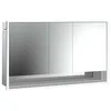 Image de Emco loft Armoire de Toilette Lumineuse avec Compartiment inférieur, 1600mm, 3 Portes, modèle à encastrer, 979806223, Couleur: Aluminium