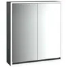Image de Emco loft Armoire de Toilette Lumineuse, 600 mm, modèle Apparent, Noir/Miroir, 979813304, Exécution: 2 Portes