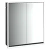 Image de Emco loft Armoire de Toilette Lumineuse, 600 mm, modèle à encastrer, Noir/Miroir, 979813305, Exécution: 2 Portes