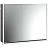 Image de Emco loft Armoire de Toilette Lumineuse, 800mm, 2 Portes, modèle à encastrer, Noir/Miroir, 979813309, Exécution: Porte Large à Droite