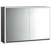 Image de Emco loft Armoire de Toilette Lumineuse, 1000mm, 2 Portes, modèle à Poser, Noir/Miroir, 9798133, Exécution: 2 Portes