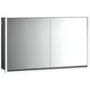 Image de Emco loft Armoire de Toilette Lumineuse, 1300mm, 2 Portes, modèle encastré, 979813321, Couleur: Noir