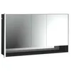 Image de Emco loft Armoire de Toilette Lumineuse avec Compartiment inférieur, 1400mm, 3 Portes, modèle à encastrer, 979813525, Couleur: Aluminium