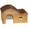 Image de Maison pour Rongeurs avec Toit Galbé Nature 40x25x25 cm - KERBL