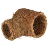 Image de Kerbl Pet Tube d'herbe en 2 Parties, abri pour Petits Animaux, Ø 18cmx24cm + Ø 24cmx30cm, Herbe, rongeurs, sans Fil ni Plastique