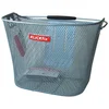 Image de KLICKfix Sacoche de Vélo Uni Basket, Feinma. Panier de Guidon Argent, 25 x 36 x 26 cm