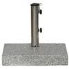 Image de Siena Garden 213345 Granit pour Mâts de Parasol Gris 25 x 48 mm